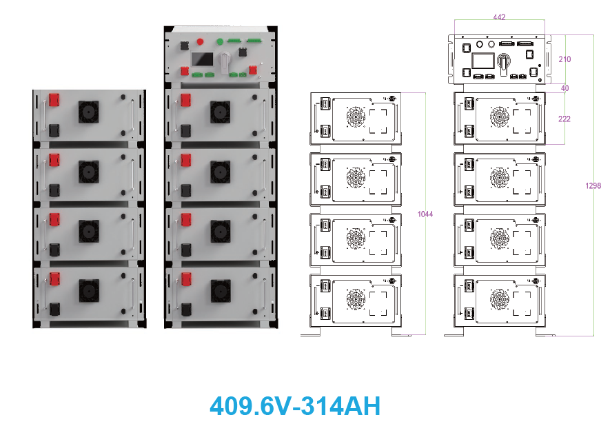 LOVSUN 32 - 224 kWh LiFePO4 modulaarne kõrgepinge energiasalvestussüsteem - Pilt 6
