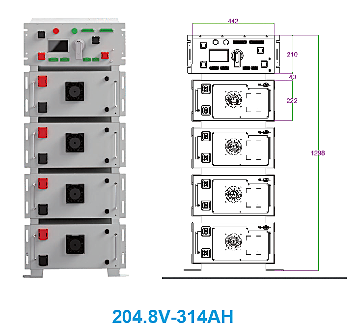 LOVSUN 32 - 224 kWh LiFePO4 modulaarne kõrgepinge energiasalvestussüsteem - Pilt 2