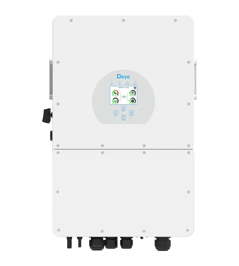 Deye SUN-15K-SG01HP3-EU-AM2 kolmefaasiline hübriidinverter (15 kW, kõrgepinge)