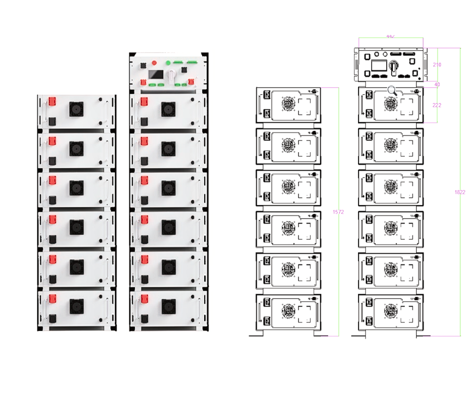 Komplekt HV 3 Lovsun 225 kWh akusalvesti ja Deye 50 kW inverter - Pilt 4